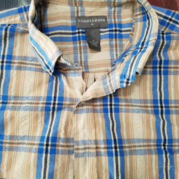 Saddlebred button down dress shirt XL - Picture 2 of 4